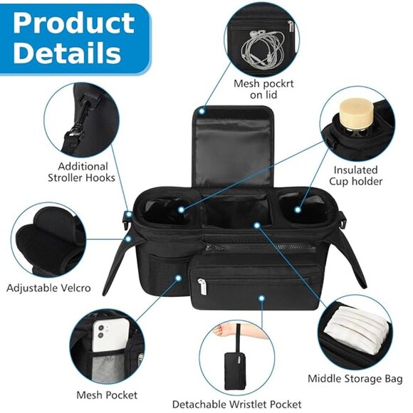 Stroller bag caddy organizer - Picture 4 of 6